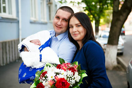 идеи фотосессии на выписку из роддома